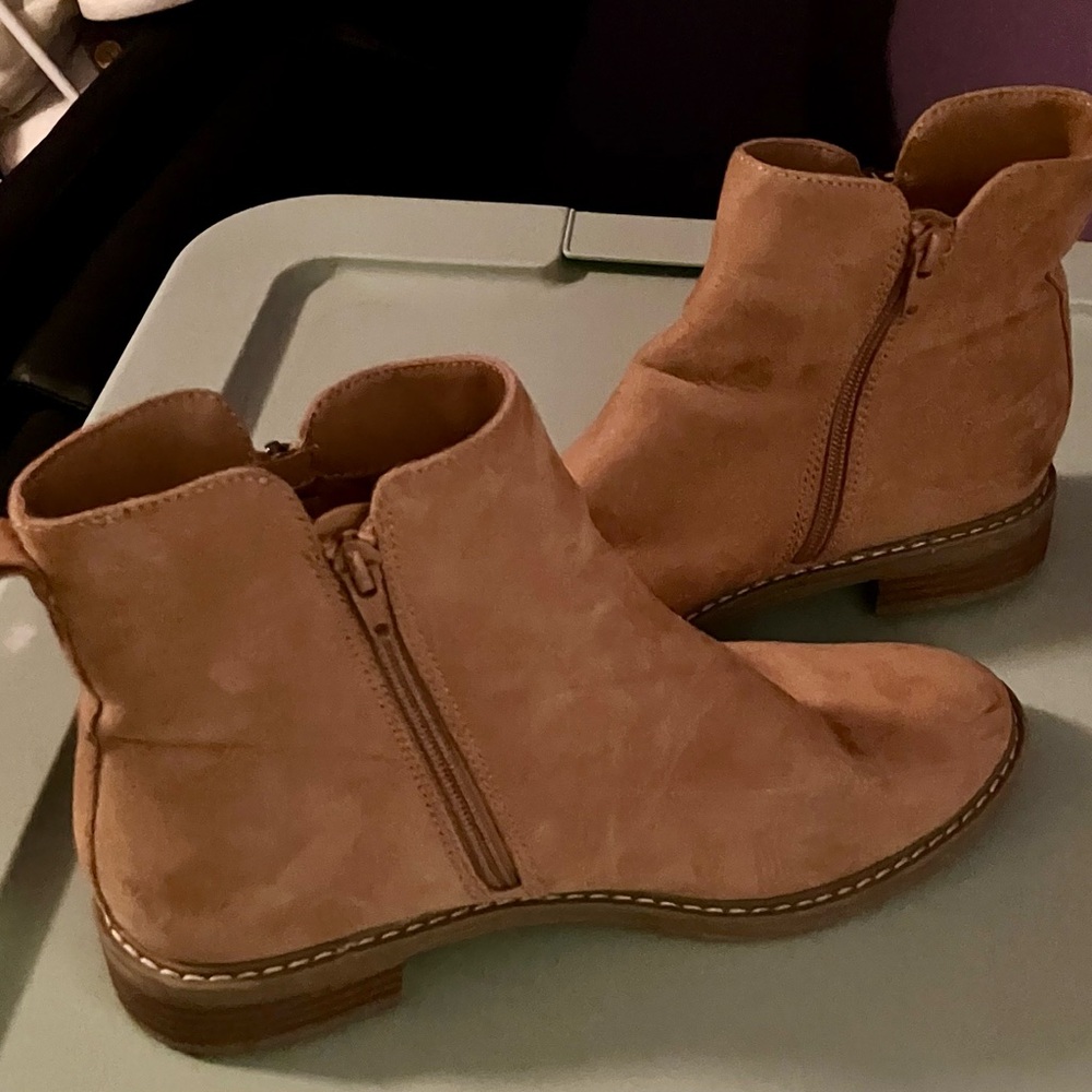 Tan Suede Ankle Boots